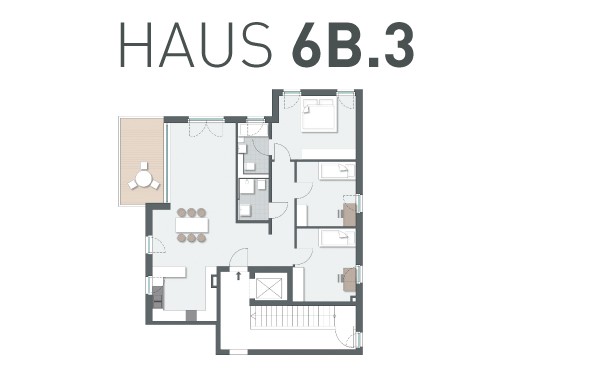 Wohnung 6B.3 - Grundriss