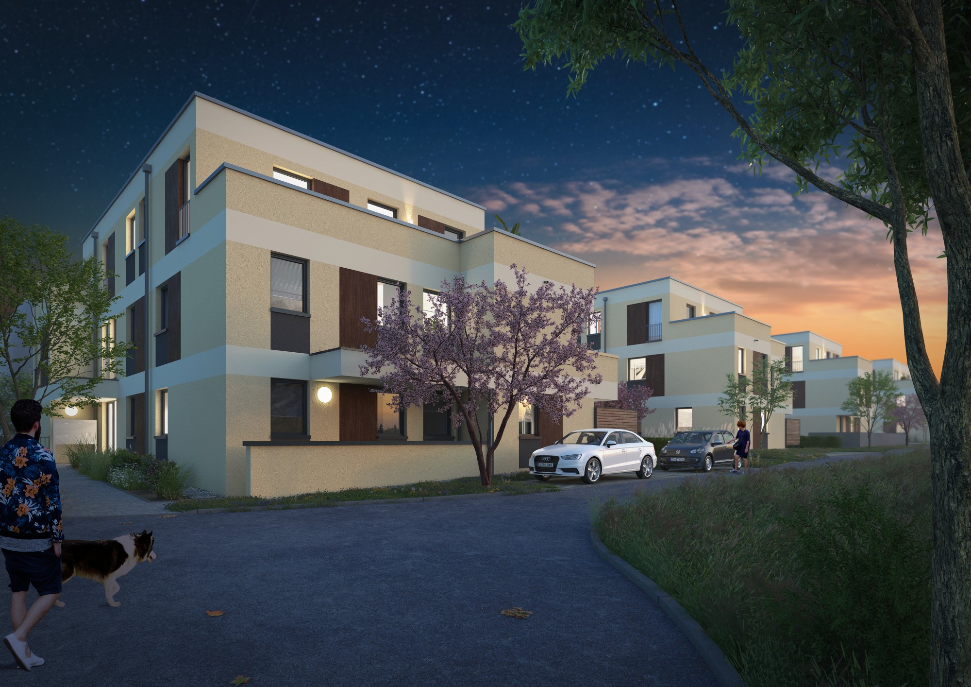 Großzügige 2-Zimmer-Wohnung mit offener Wohnküche und Balkon Wohnen in verkehrsfreier Lage