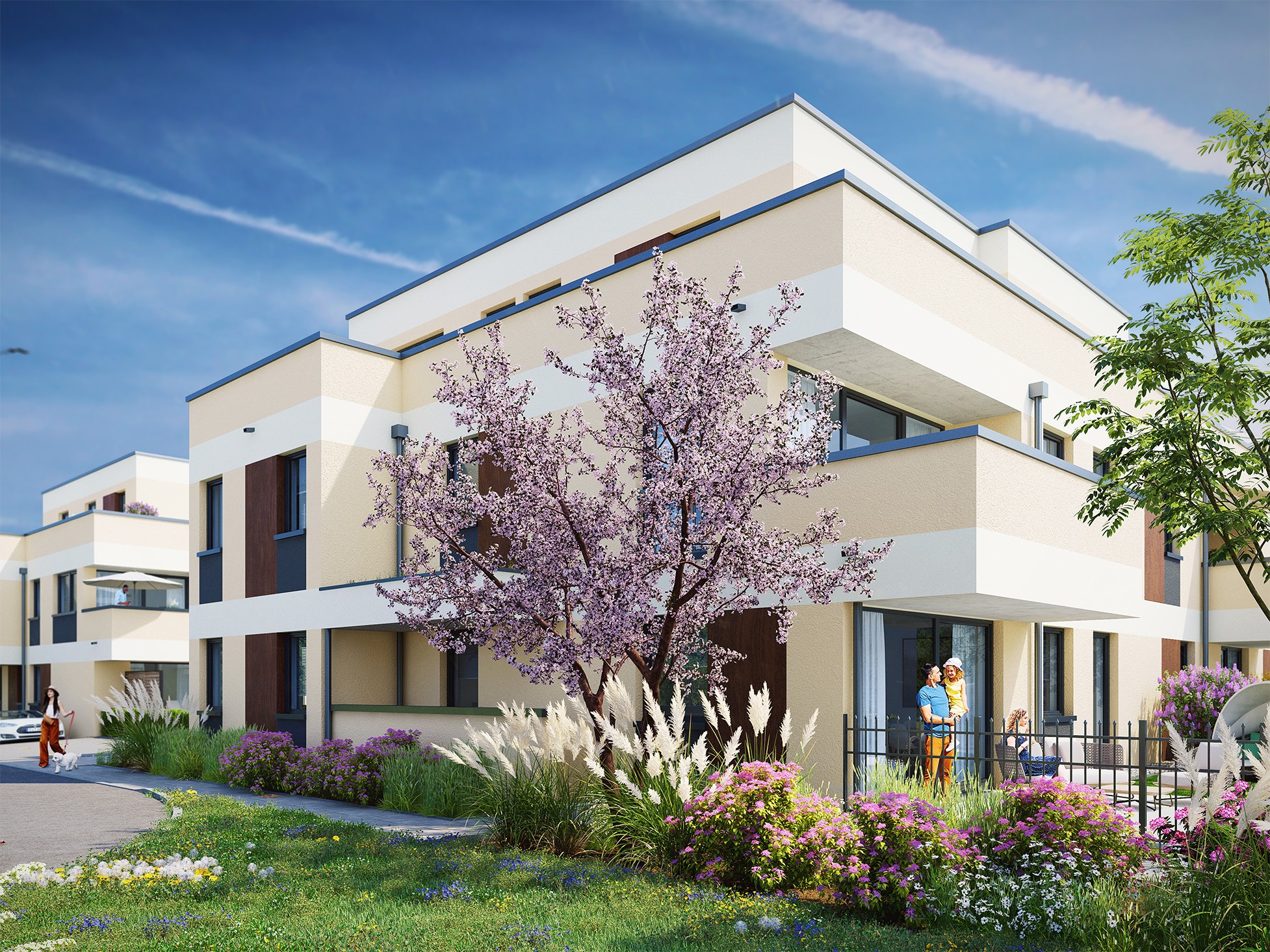 Großzügige 2-Zimmer-Wohnung mit offener Wohnküche und Balkon Sonnenhöhe – Visualisierung